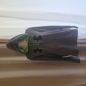 Kids Under Armour Storm hoodie. Gray Green and Black